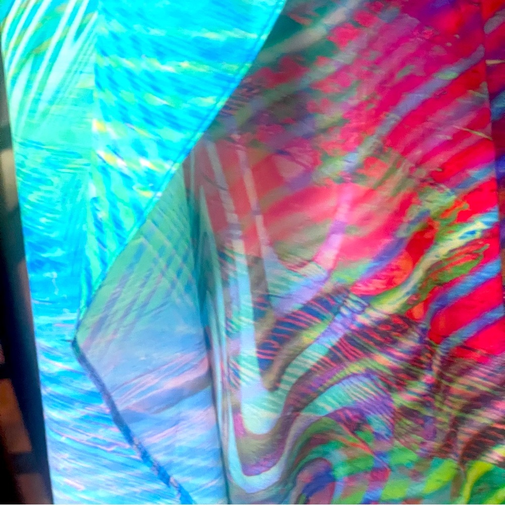 AKIRA MULTICOLOR ASSYMETRICAL DRESS - Picture 3 of 6